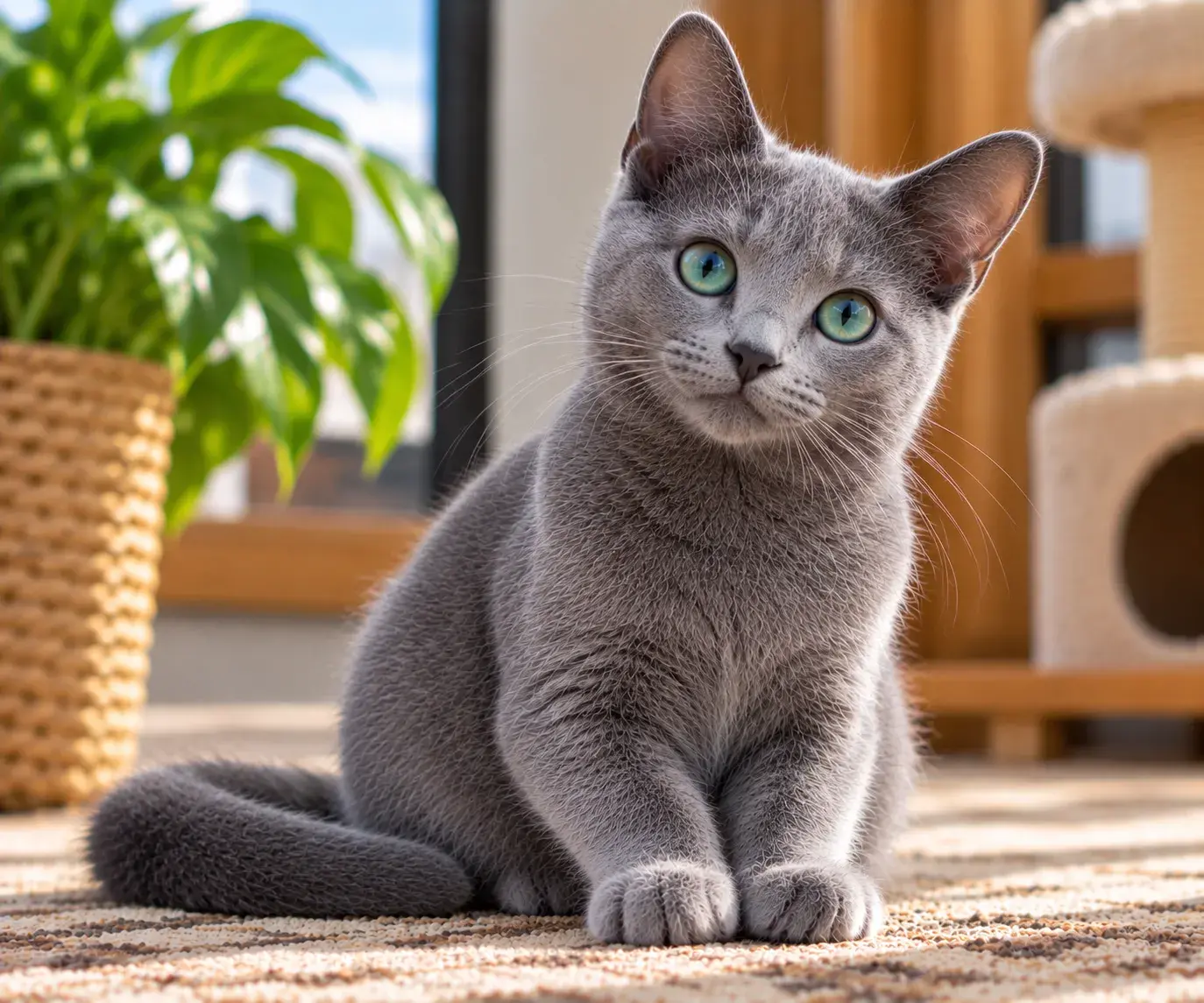 Russian Blue kitten for sale in Greater Noida